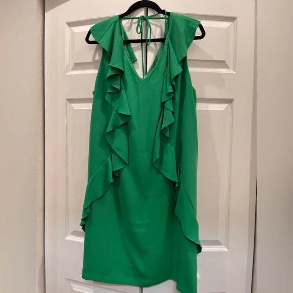 green trina turk dress Trina Turk Dress Womens 8 Green 3/4 Sleeve Psychedelic Casual Pullover